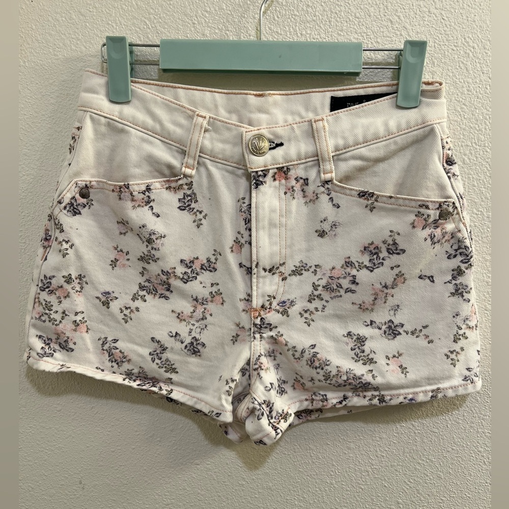 Rag & Bone Ellie Floral High-Rise Shorts SiZe 25